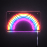 Rainbow Neon Vegglampe
