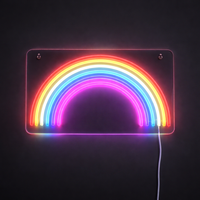 Rainbow Neon Vegglampe