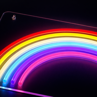Rainbow Neon Vegglampe
