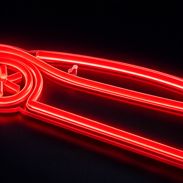 Sportbil Neon Vegglampe