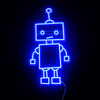 Robot Neon Vegglampe