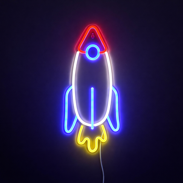 Rocket Neon Vegglampe