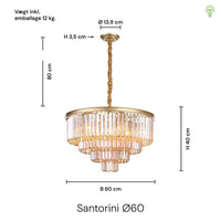 Santorini Lysekrone Ø60