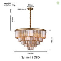 Santorini Lysekrone Ø80
