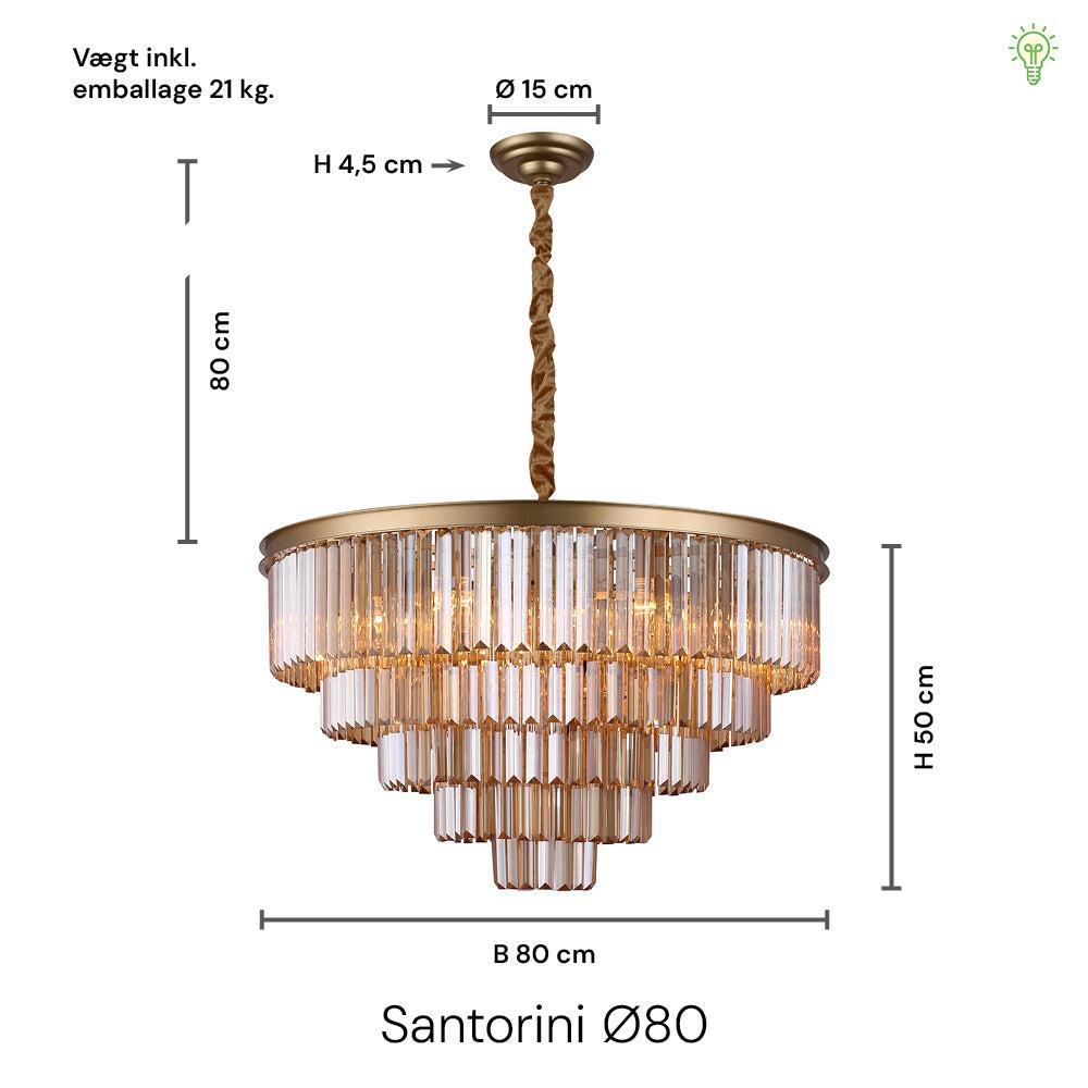Santorini Lysekrone Ø80