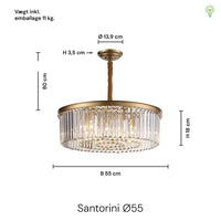 Santorini Lysekrone Ø55