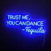 Trust Me You Can Dance Neon Vegglampe Blå