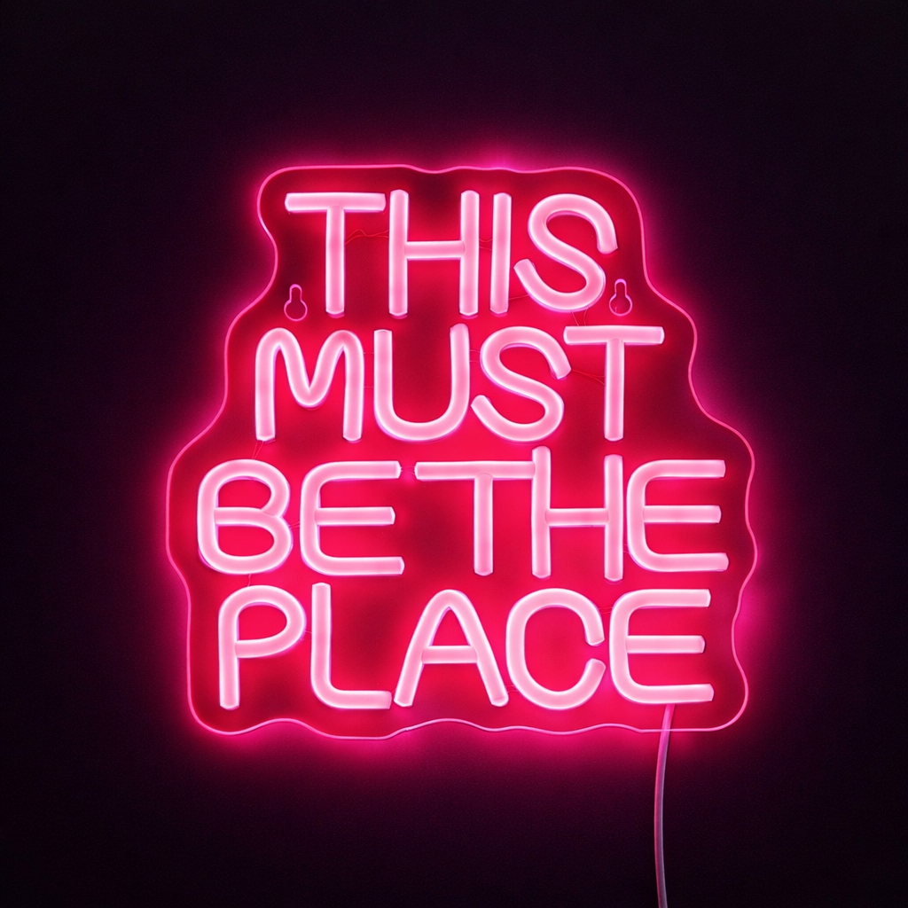 This Must Be The Place Neon Vegglampe
