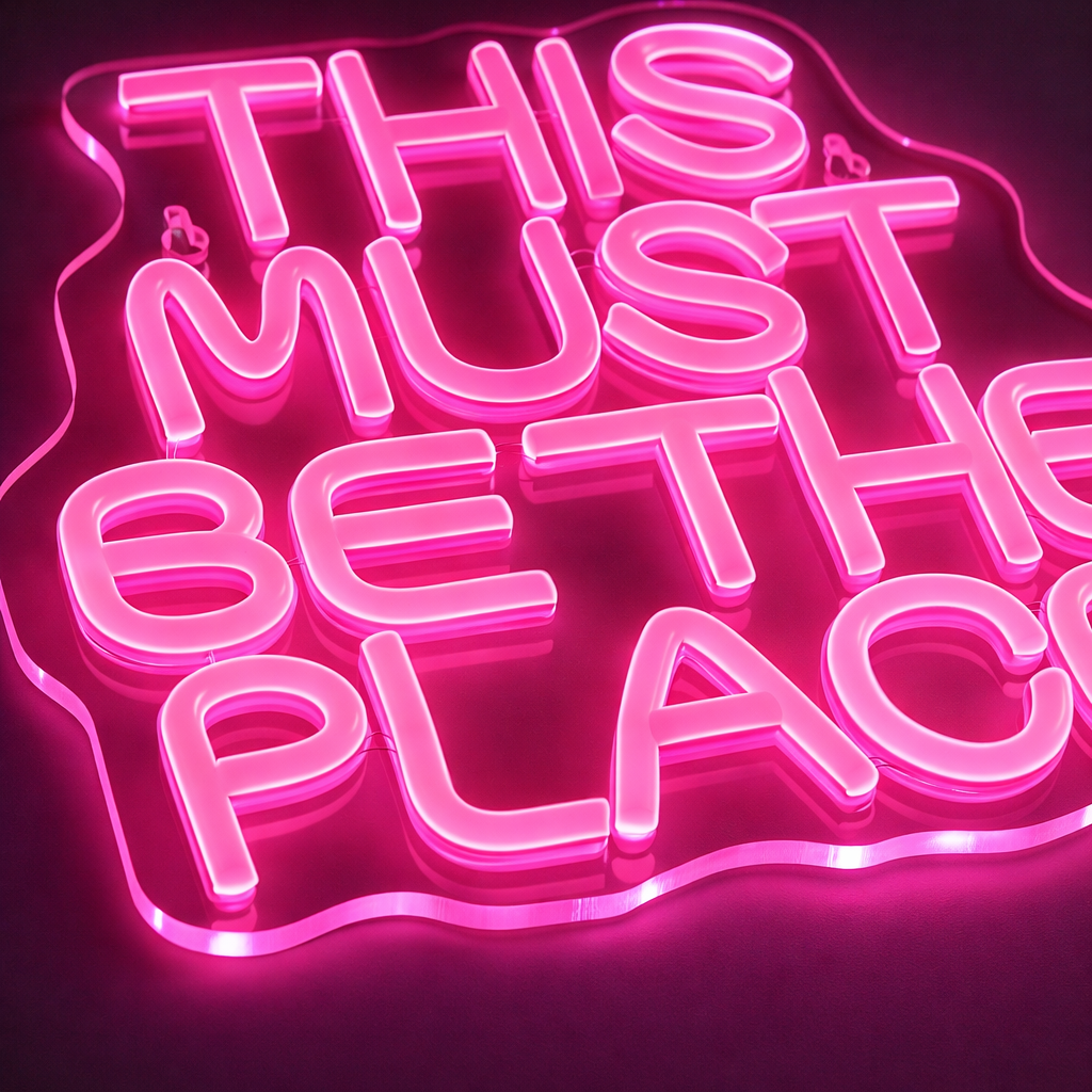 This Must Be The Place Neon Vegglampe