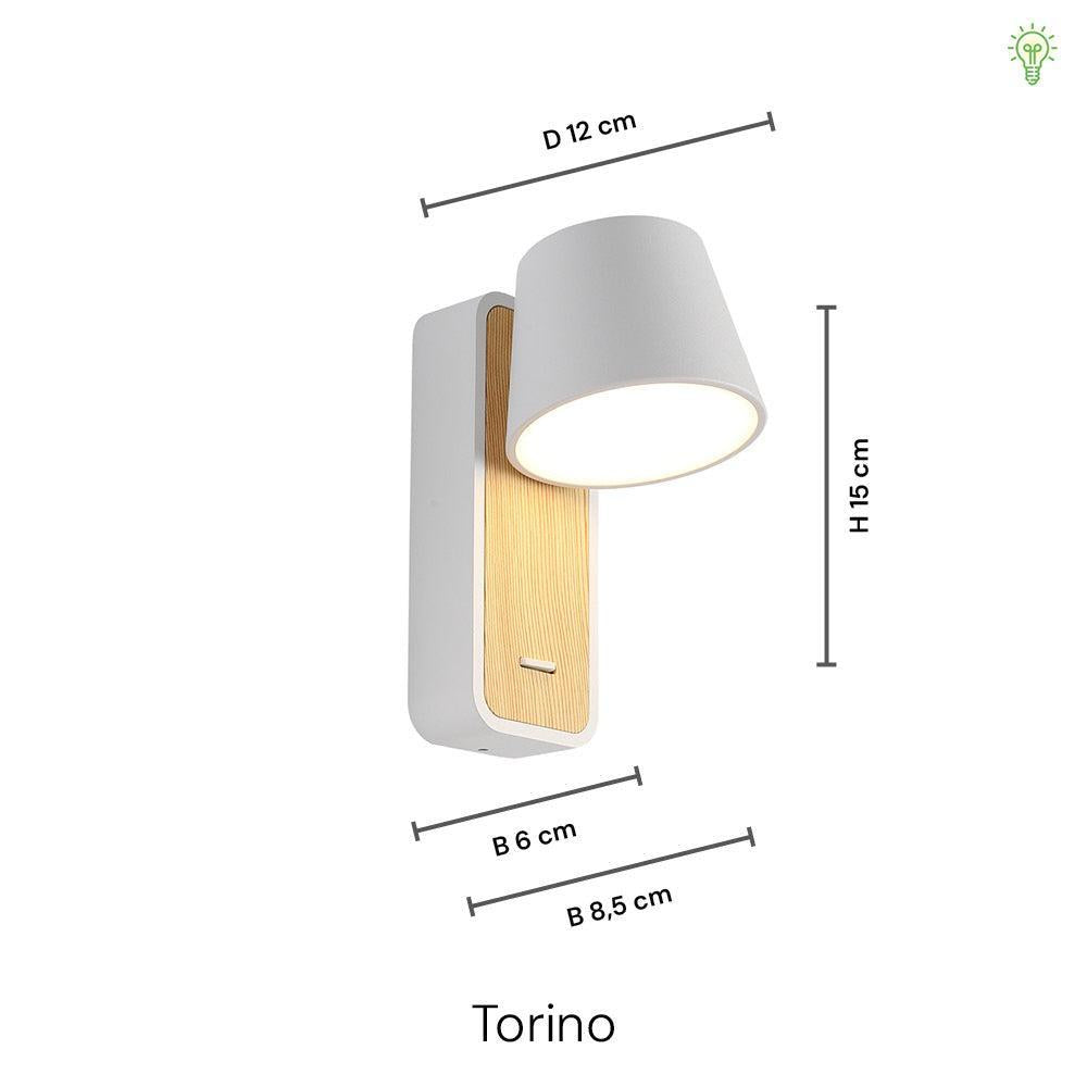 Torino Vegglampe Treutseende