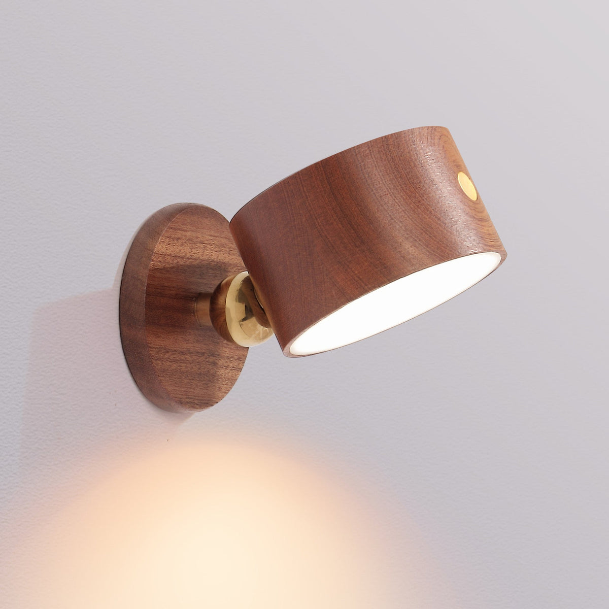 Bjørk Trådløs Vegglampe Mørk