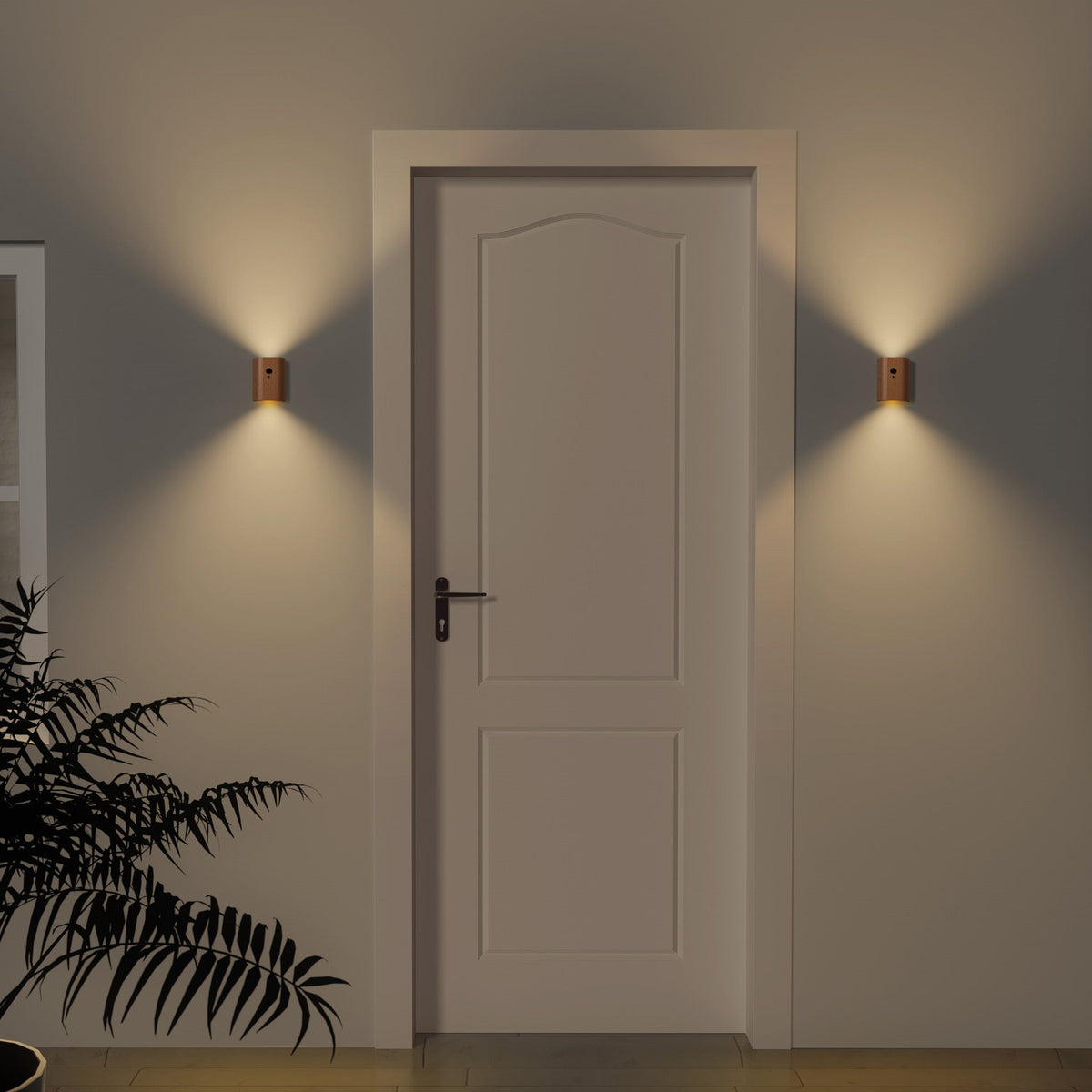 Erb Trådløs Vegglampe Lys Bjørk
