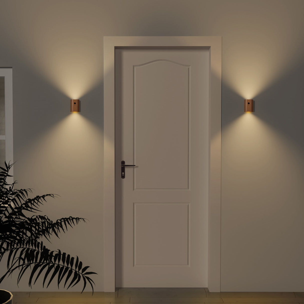 Erb Trådløs Vegglampe Lys Bjørk