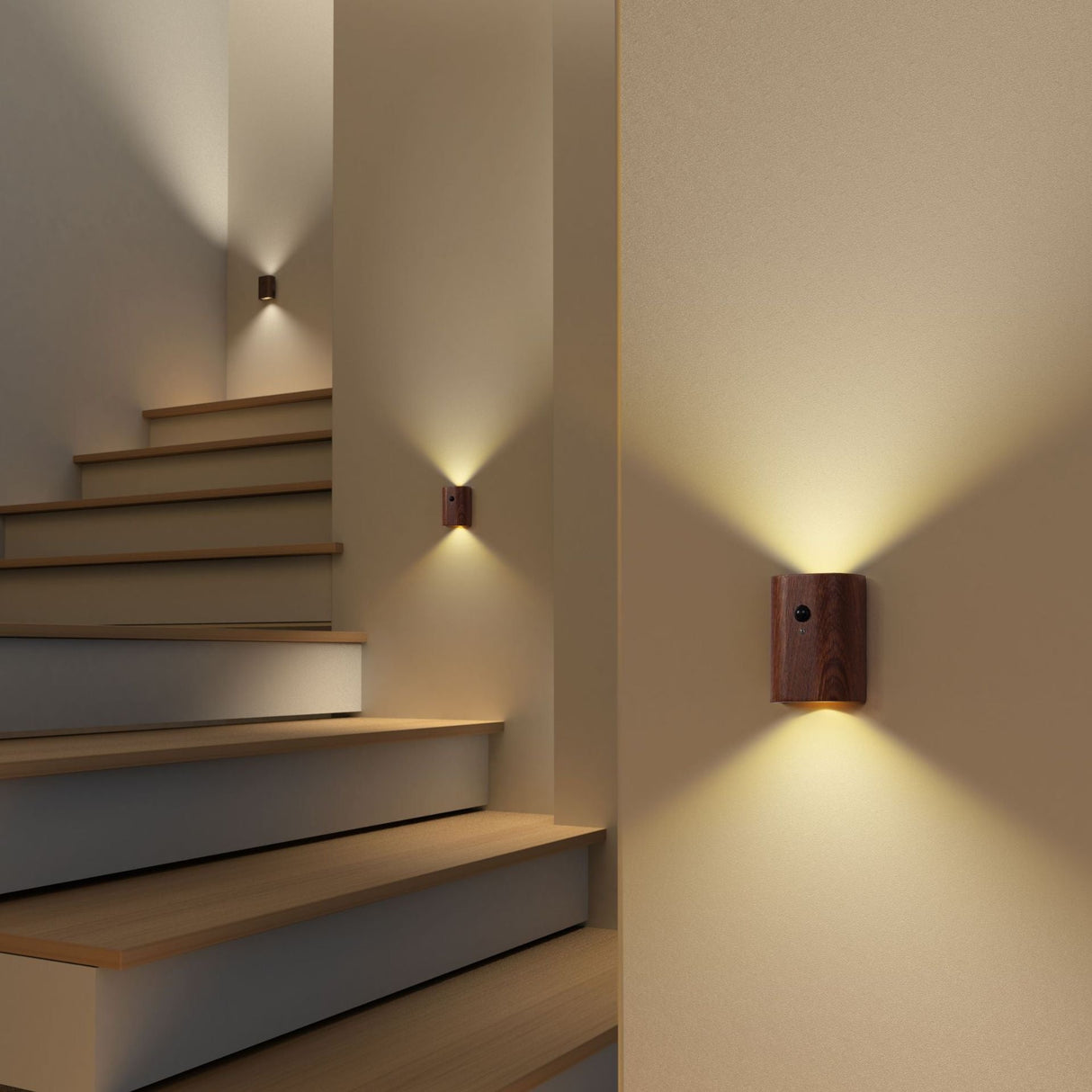 Erb Trådløs Vegglampe Lys Bjørk