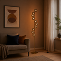 Trento Gulvlampe Messing/Smoke