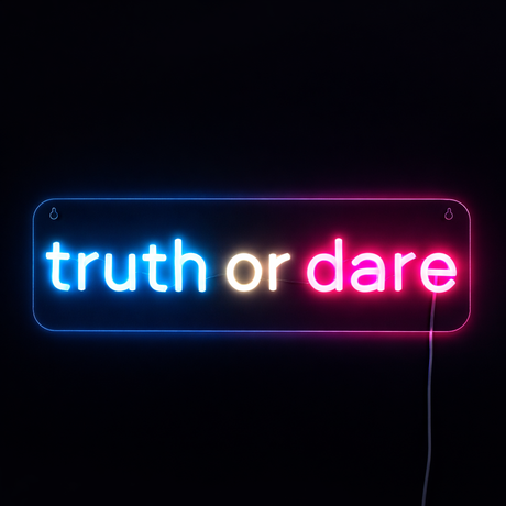 Truth or Dare Neon Vegglampe