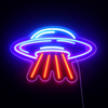 UFO Neon Vegglampe