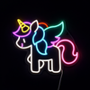 Unicorn Baby Neon Vegglampe