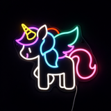 Unicorn Baby Neon Vegglampe