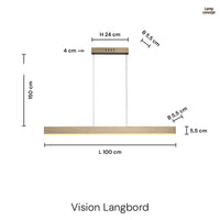 Vision Langbordspendel Messing