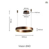 Vision Pendellampe Ø40 Kobber