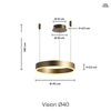 Vision Pendellampe Ø40 Messing