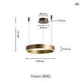 Vision Pendellampe Ø40 Messing