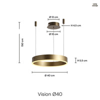 Vision Pendellampe Ø40 Messing