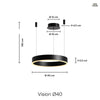 Vision Pendellampe Ø40 Svart