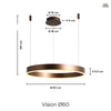 Vision Pendellampe Ø60 Kobber