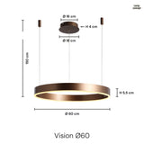 Vision Pendellampe Ø60 Kobber