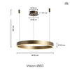 Vision Pendellampe Ø60 Messing