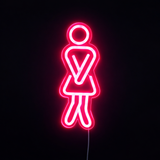 WC Woman Neon Vegglampe