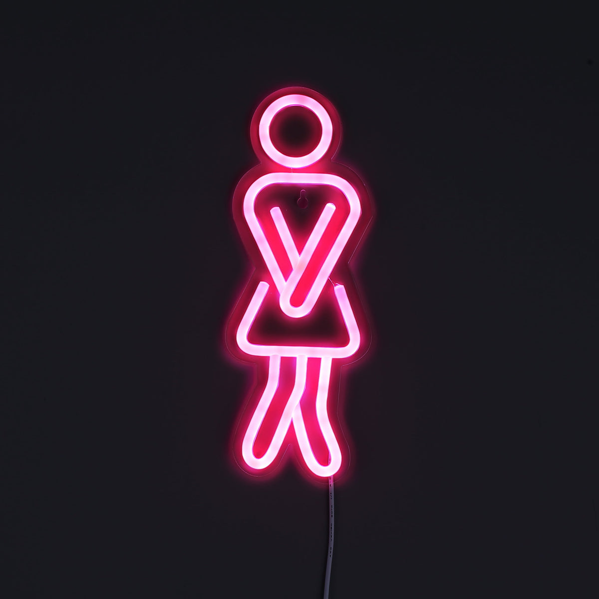 WC Woman Neon Vägglampa-Lampconcept.se