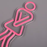 WC Woman Neon Vägglampa-Lampconcept.se