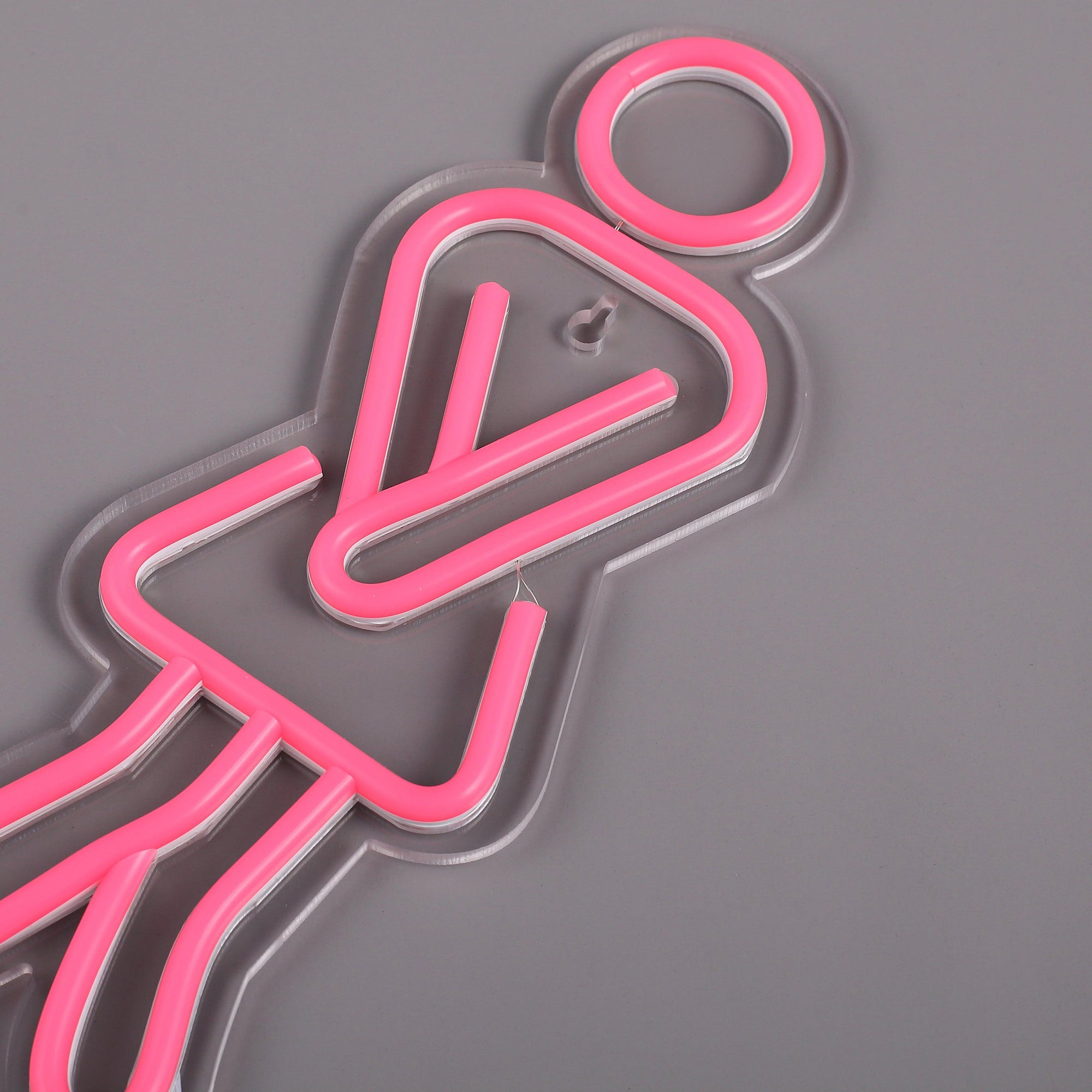 WC Woman Neon Vägglampa-Lampconcept.se