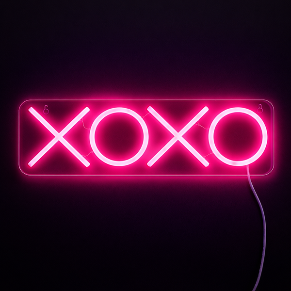 XOXO Neon Vegglampe