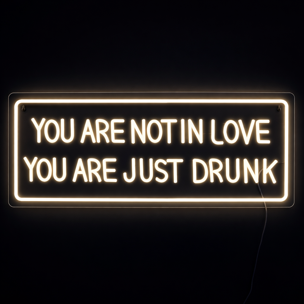 Youre Not In Love Neon Vegglampe