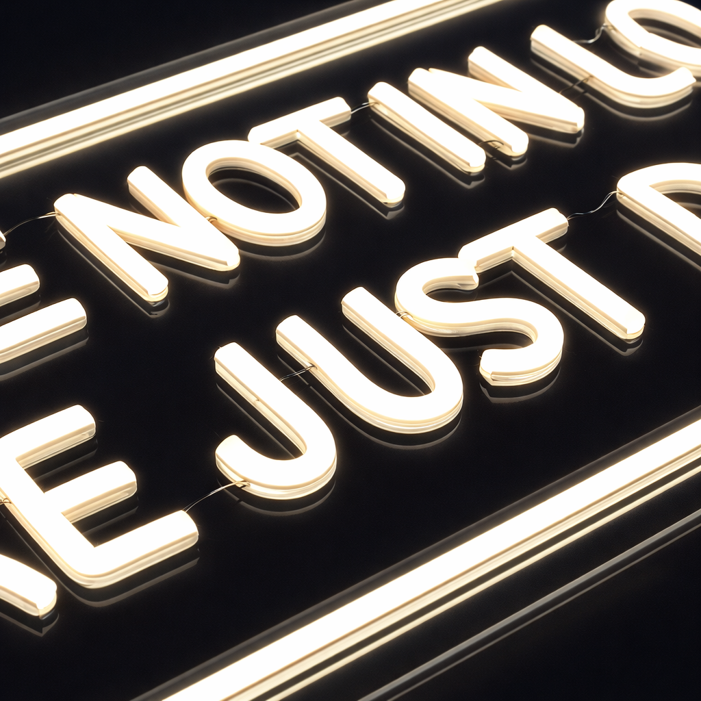 Youre Not In Love Neon Vegglampe