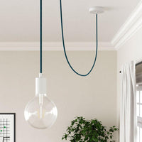 Textilkabel Cerulean Blue-Lampconcept.se