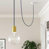 Textilkabel Stengrå-Lampconcept.se