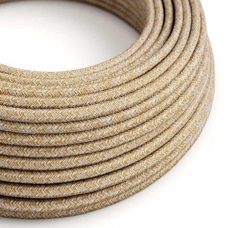 Textilkabel Linne Glitter Finish-Lampconcept.se
