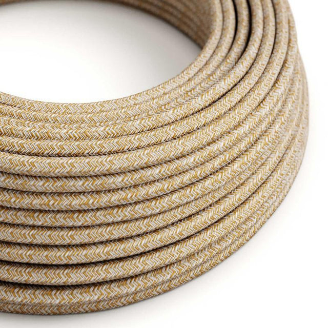 Textilkabel Linne Glitter Finish-Lampconcept.se