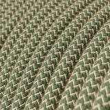 Textilkabel Linen/Grön-Lampconcept.se