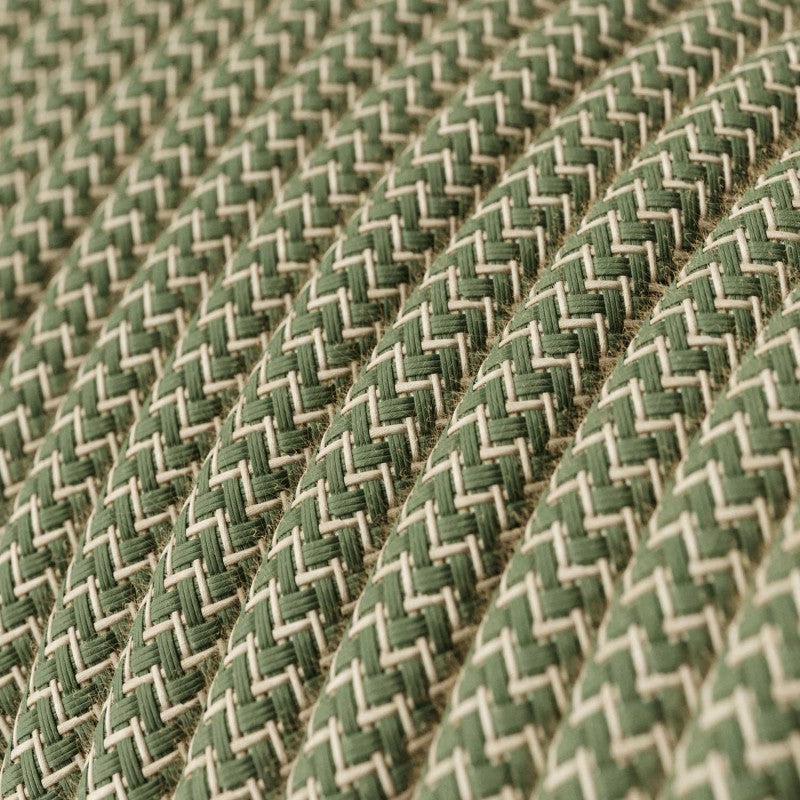 Textilkabel Linen/Grön-Lampconcept.se