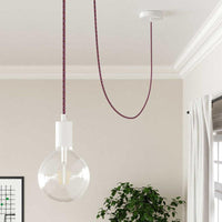 Textilkabel Pixel Fuchsia-Lampconcept.se