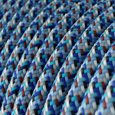 Textilkabel Pixel Turkos-Lampconcept.se