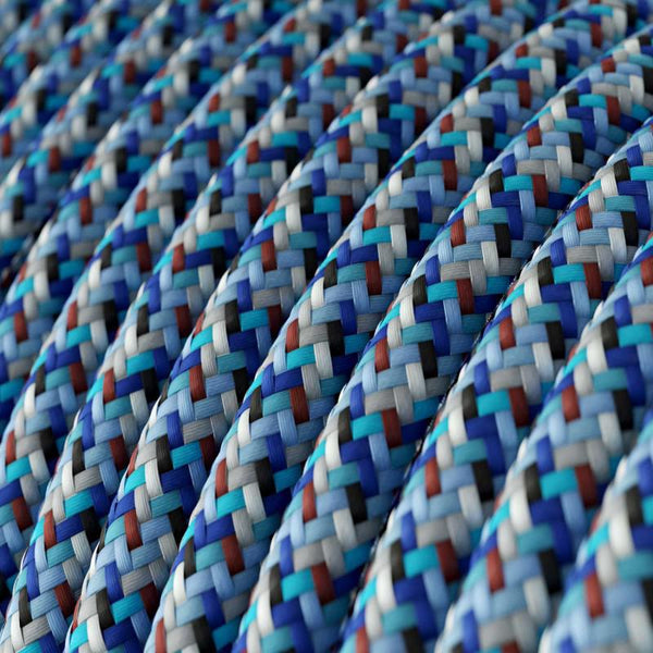 Textilkabel Pixel Turkos-Lampconcept.se