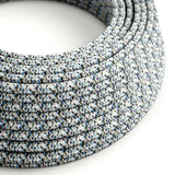 Textilkabel Pixel Ice Blue-Lampconcept.se