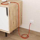 Textilkabel Orange-Lampconcept.se